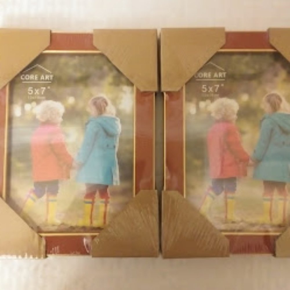 5x7 Picture Frame Caramel Colored (2pack)